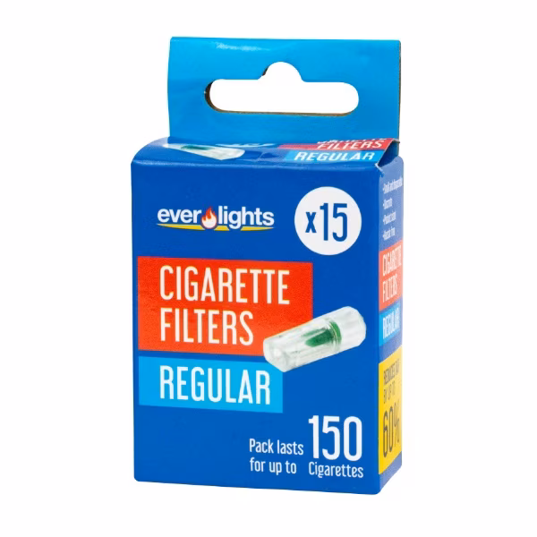 Regular Cigarette Filters 15Pk