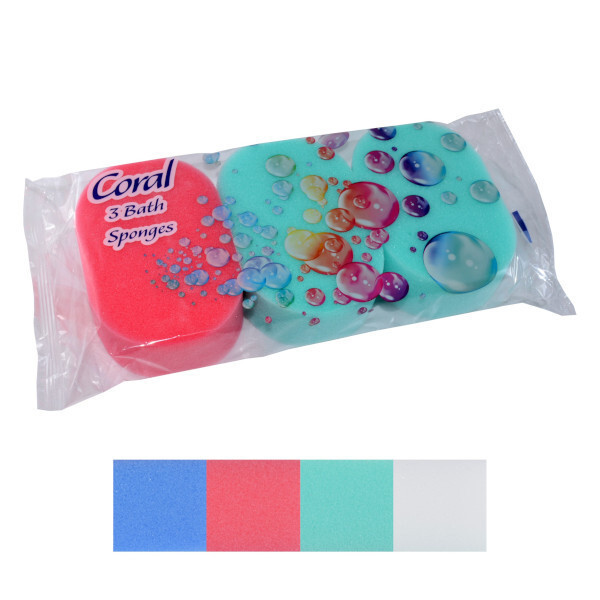 Caress Bath Sponge 3Pk