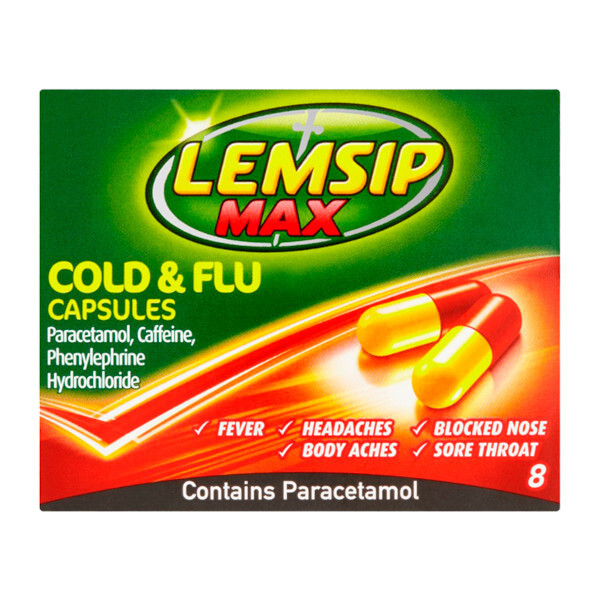 Lemsip Max Strength Caps 8s