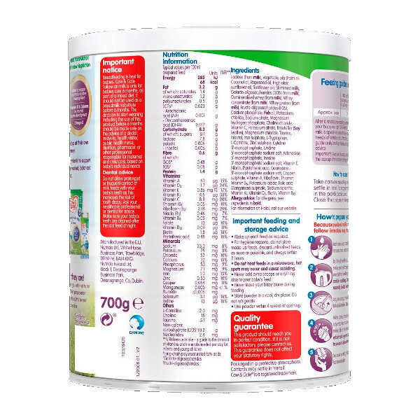 Cow & Gate Follow On Milk Tin 700G