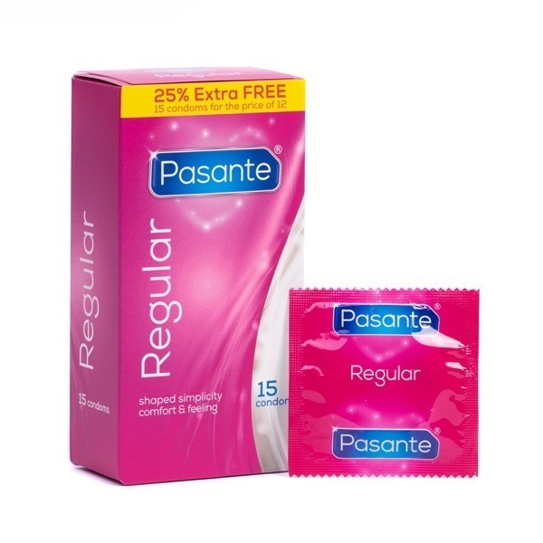 Pasante Regular Condoms 12s + 25% Extra Free