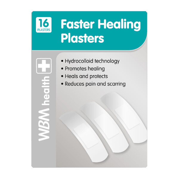 WBM Health Faster Healing Plasters 16Pk