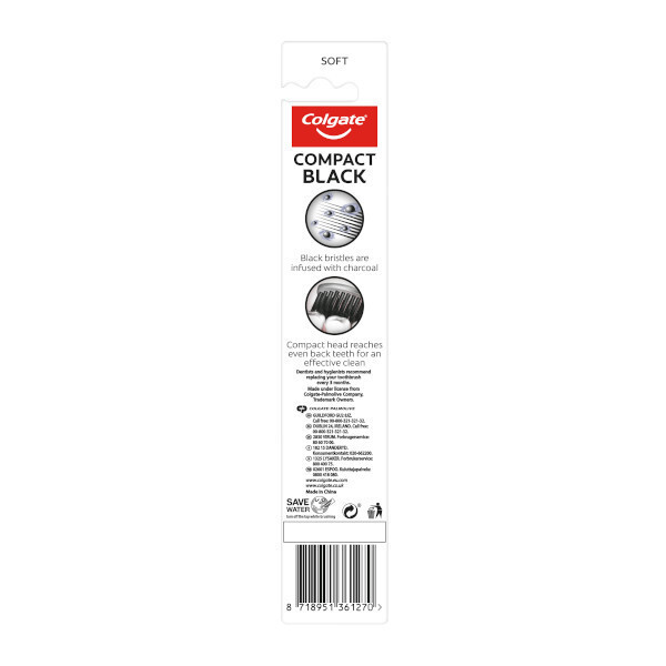 Colgate Black Compact Soft Toothbrush