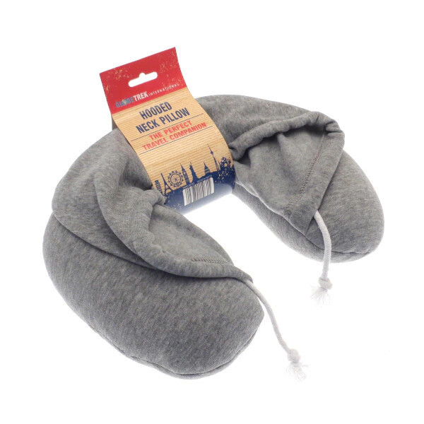 Travel Neck Pillow & Hood Kids Grey