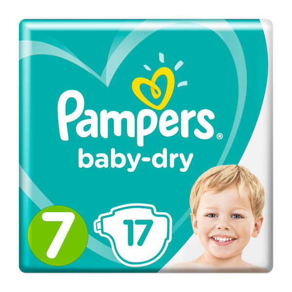 Pampers Baby Dry Size 7 Nappies 17 Pack