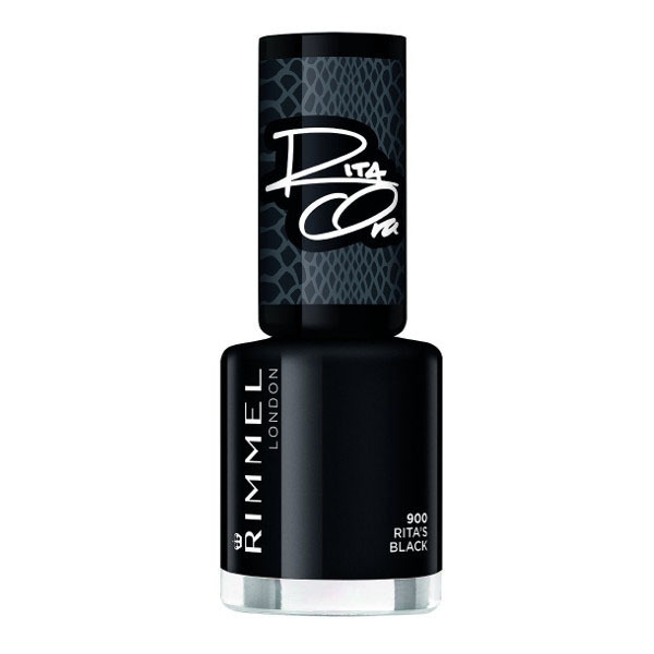 Rimmel 60 Secs Rita Shades Of Black Nail Polish Black