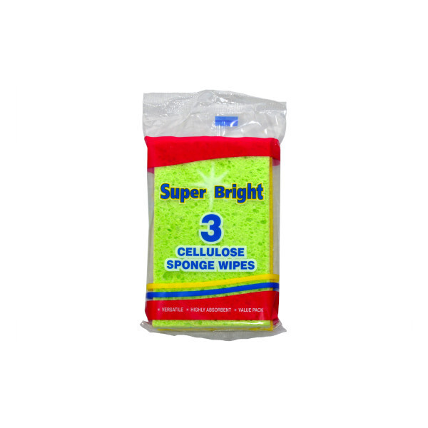 Super Bright Sponge Wipes 3 Pack