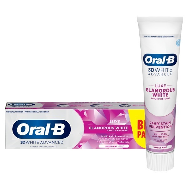 Oral-B 3D White Advanced Luxe Toothpaste Glamorous White 100ml