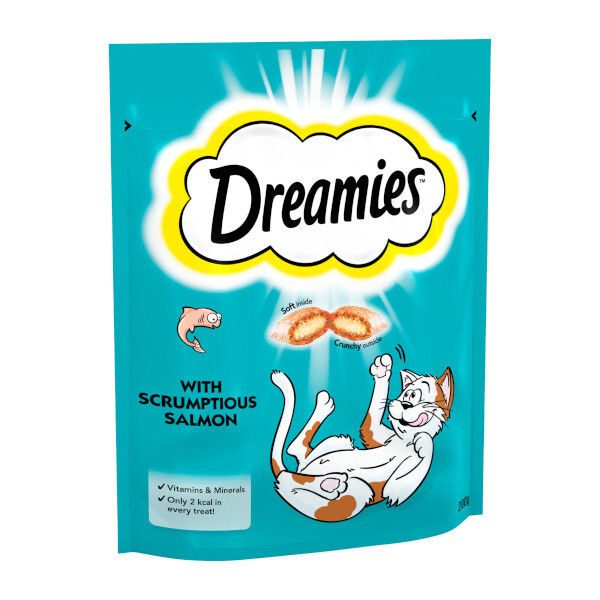 Dreamies Cat Treats With Salmon 200g