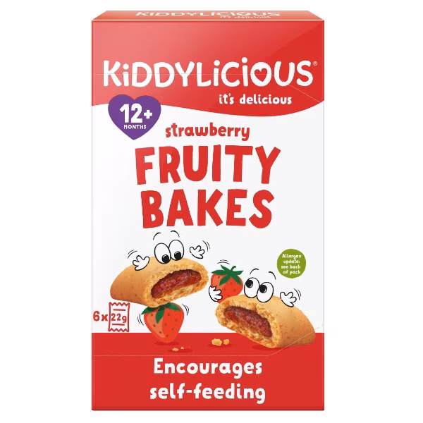 Kiddylicious Strawberry Bakes 6X22G