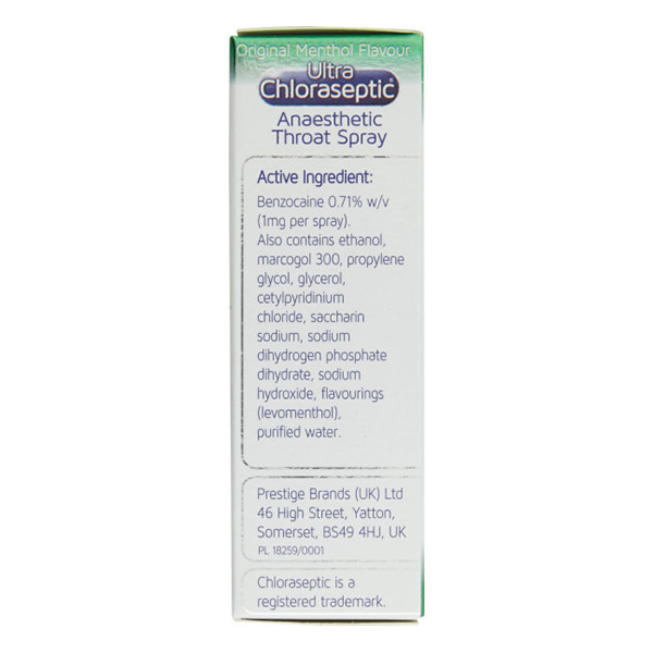 Ultra Chloraseptic Anaesthetic Throat Spray Original