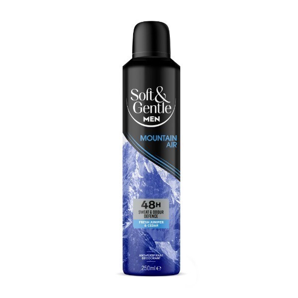 Soft & Gentle Men Mountain Air Anti-Perspirant Deodorant 250Ml