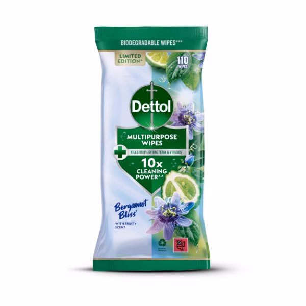 Dettol Bergamot Bliss Wipes 110S