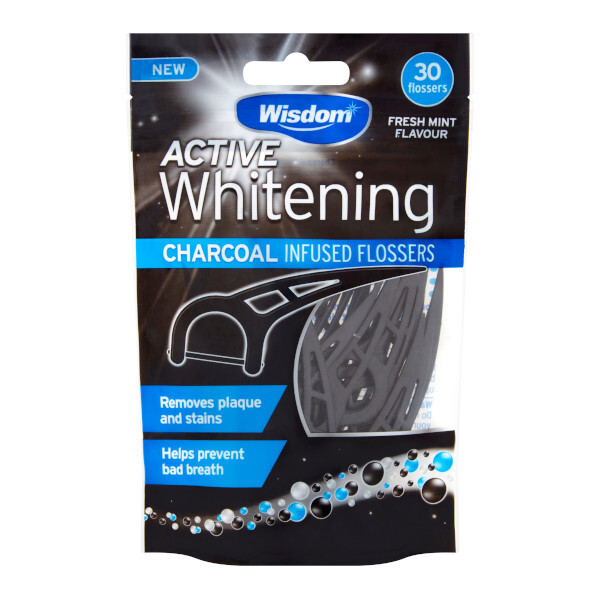 Wisdom Active Whitening Charcoal Flossers