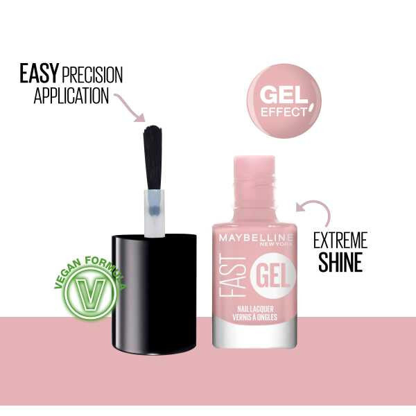Maybelline Fast Gel Nail Polish Bit Of Blush 4