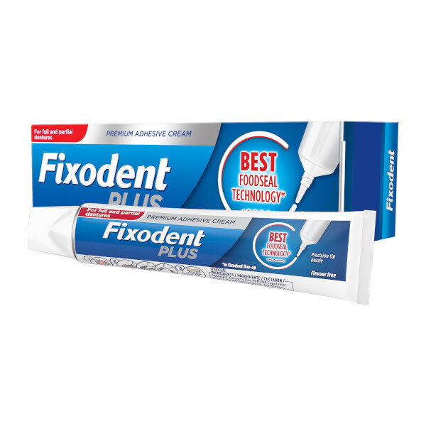 Fixodent Plus Food Seal Denture Adhesive 40g