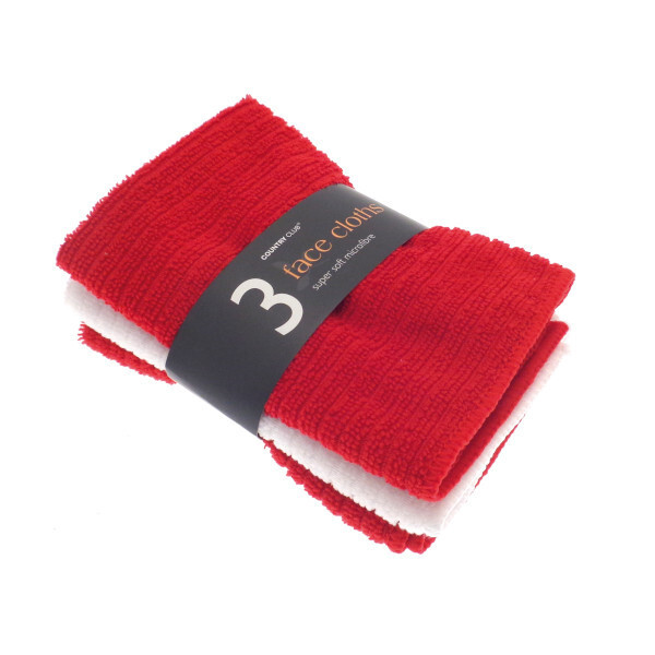 Microfibre Face Cloths 3 Pack