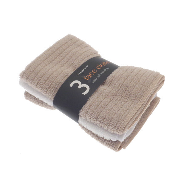 Microfibre Face Cloths 3 Pack