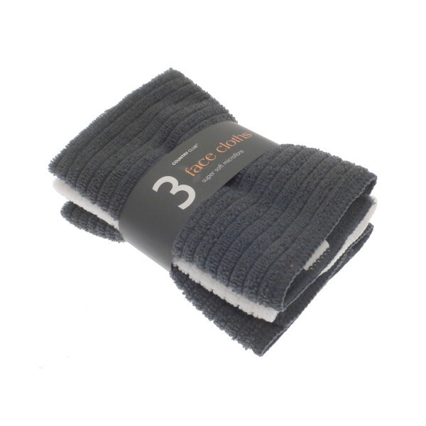 Microfibre Face Cloths 3 Pack