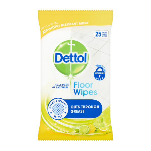 Dettol Anti Bac Citrus Floor Wipes 25S