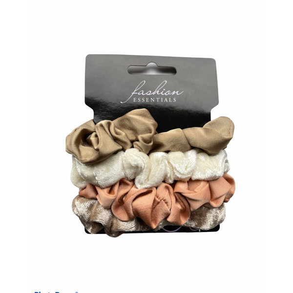 4 Pack Thin Scrunchies