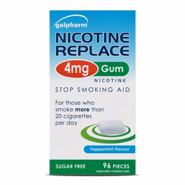 Galpharm Nicotine Gum 96 4Mg