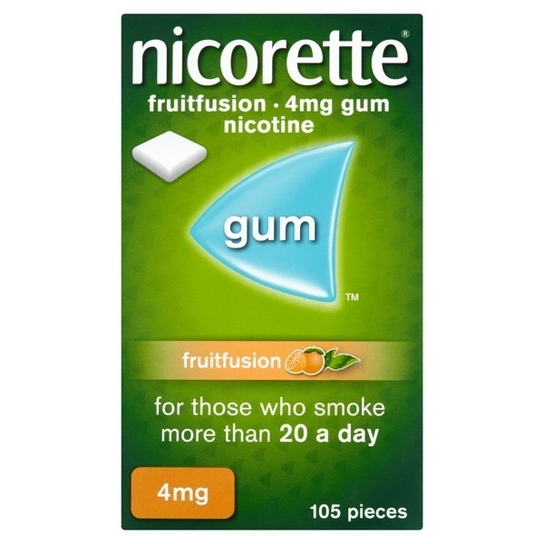 Nicorette Fruitfusion Gum 4mg 105s