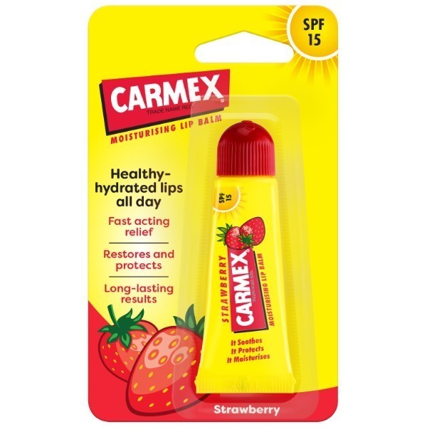 Carmex Moisturising Lip Balm Strawberry SPF 15 10g