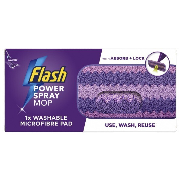 Flash Power Spray Mop Floor Cleaner Washable Microfibre Pad
