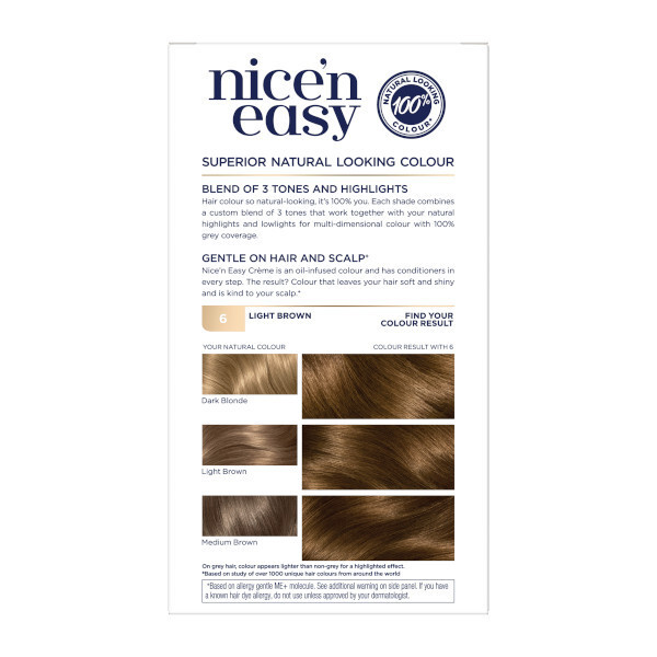 Clairol Nice'n Easy Hair Dye 6 Light Brown