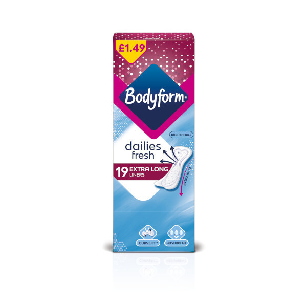 Bodyform Extra Long Liners 19s