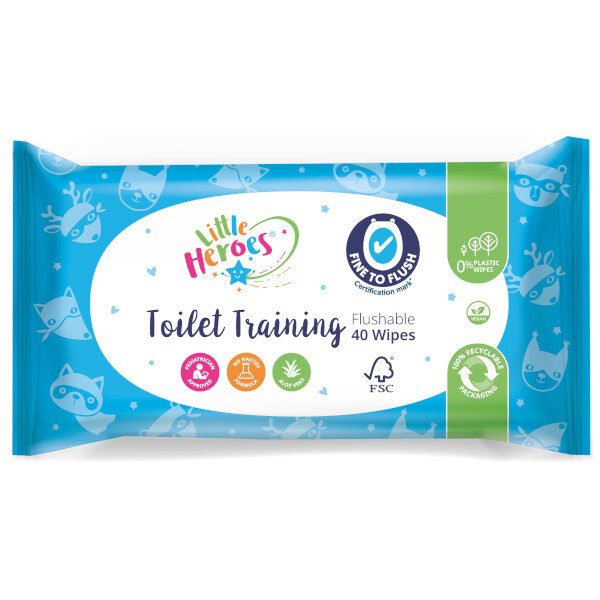 Little Heroes Toilet Training Wipes 40s