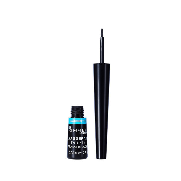 Rimmel Exaggerate Waterproof Liquid Eye Liner Black