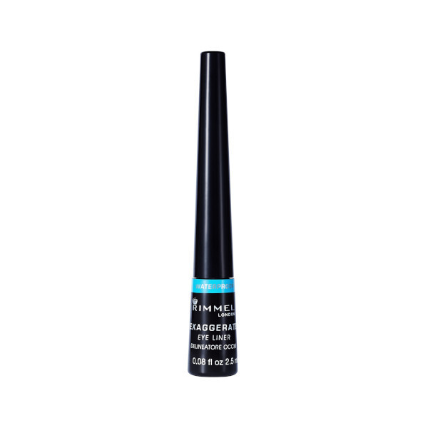 Rimmel Exaggerate Waterproof Liquid Eye Liner Black