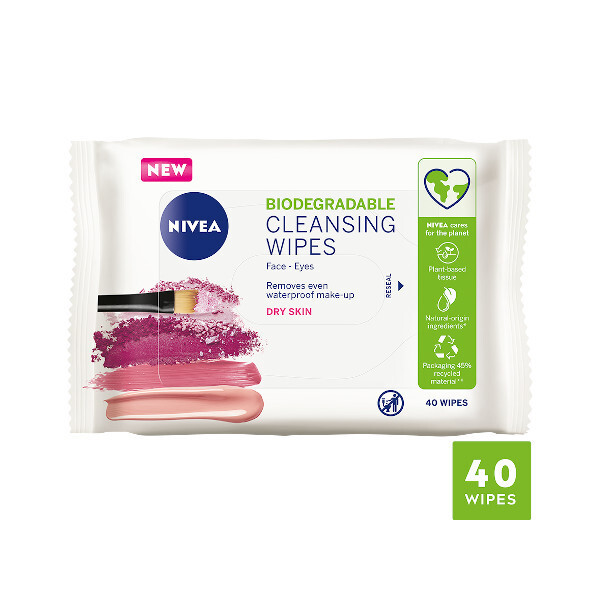 Nivea Bio Wipes Dry Skin 40s