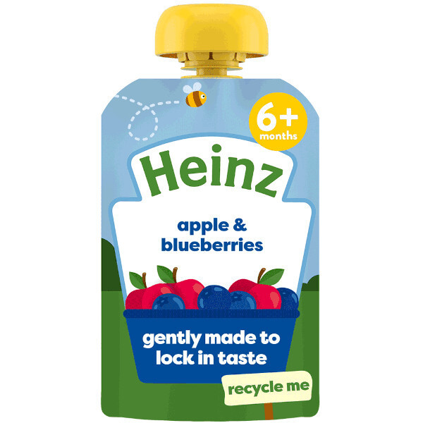Heinz Apple & Blueberry Pouch 100g