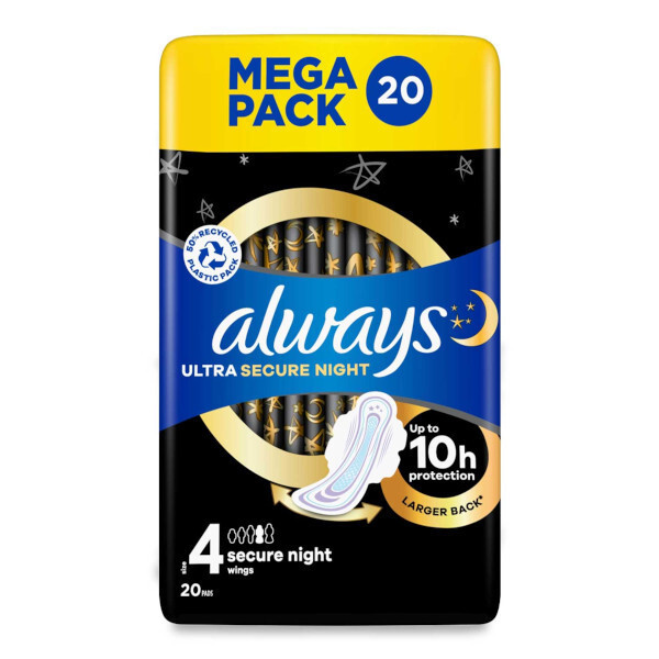 Always Ultra Secure Night Mega Pk 20