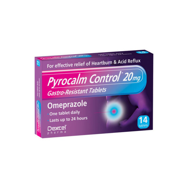 Pyrocalm Control Gastro-Resistant Omeprazole 20mg 14s