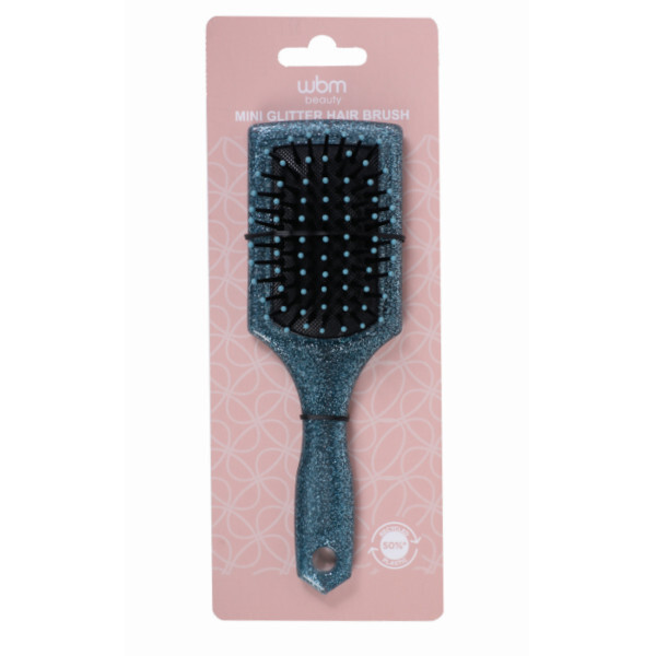 Mini Glitter Hair Brush Asstd