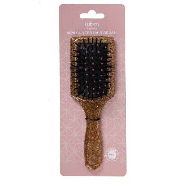 Mini Glitter Hair Brush Asstd