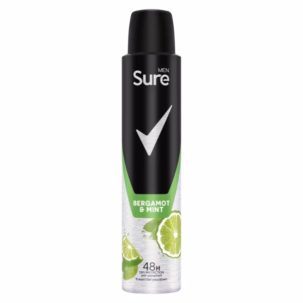 Sure Men Antiperspirant Bergamot Mint 200ml