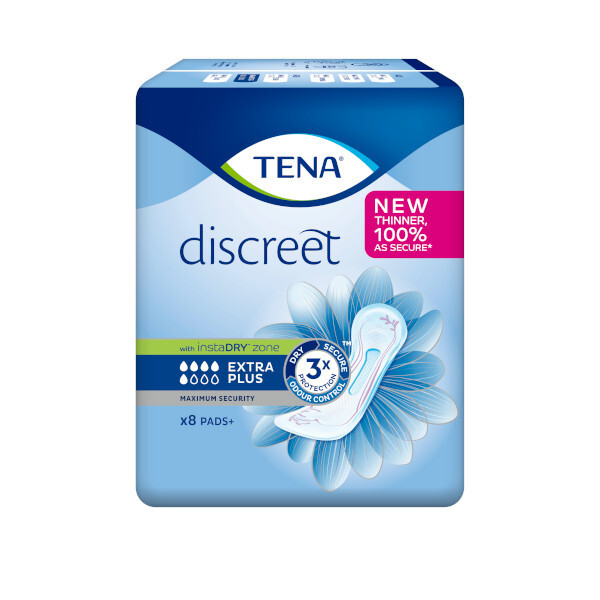 Tena Lady Discreet Xtra Plus Incontinence Pad 8s
