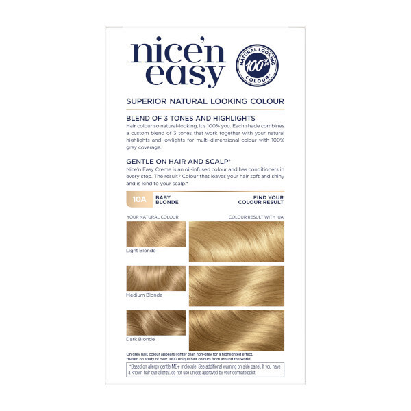 Clairol Nice'n Easy Hair Dye 10A Baby Blonde