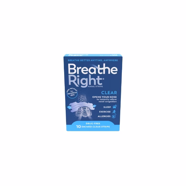 Breath Right Nasal Strips Clear 10s