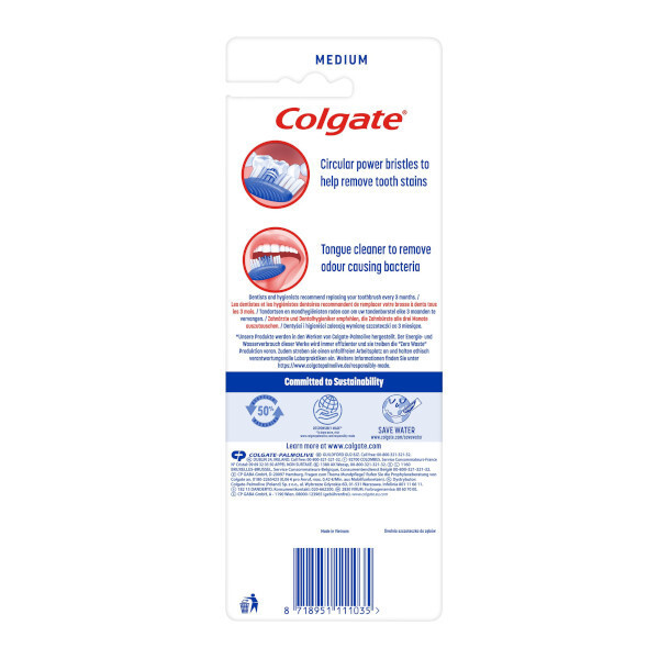 Colgate Premier Clean Toothbrush Medium 4 Pack