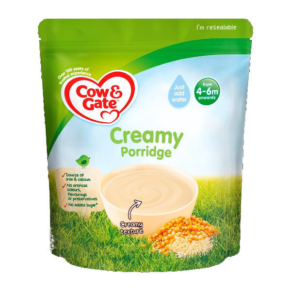 Cow & Gate Creamy Porridge 4-6M+ 125G