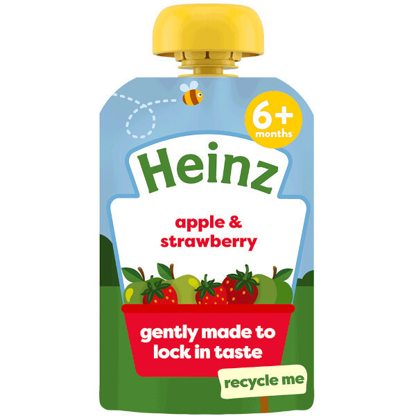 Heinz Apple Strawberry Pouch 100g