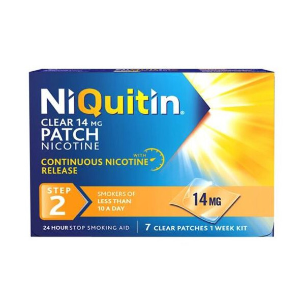 NiQuitin Clear 14mg Patch Nicotine 7 Clear Patches
