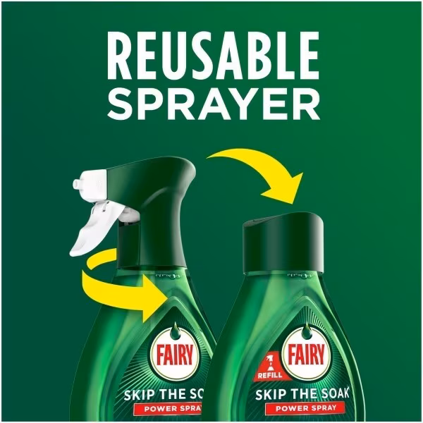 Fairy Skip The Soak Power Spray Lemon 650Ml