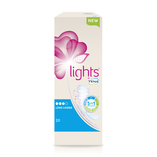 Lights By Tena Lights Long Liner 20 Pack
